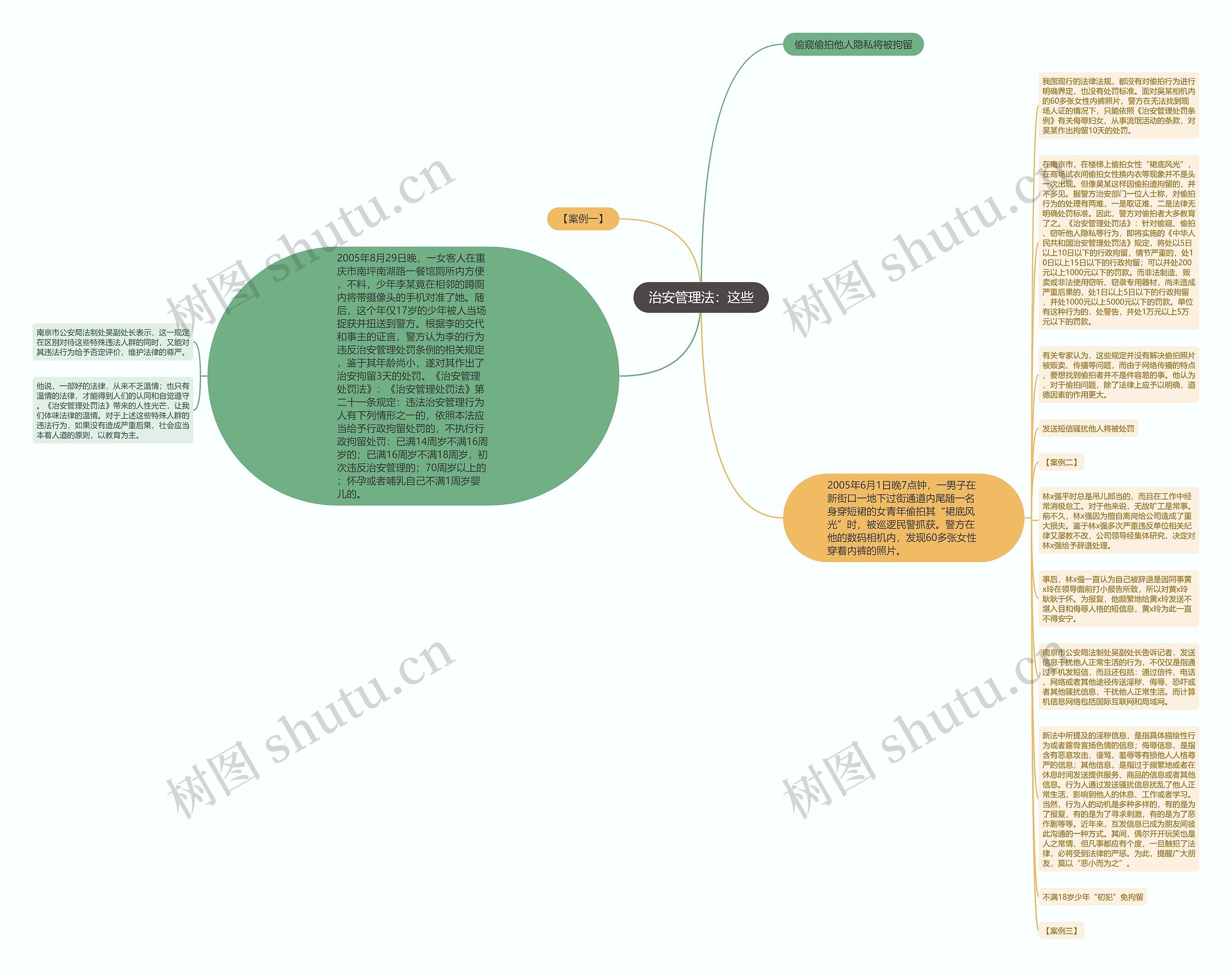 治安管理法：这些思维导图