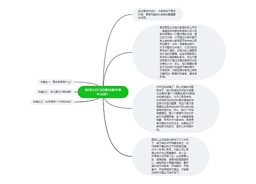 如何让自己的面试备考事半功倍？