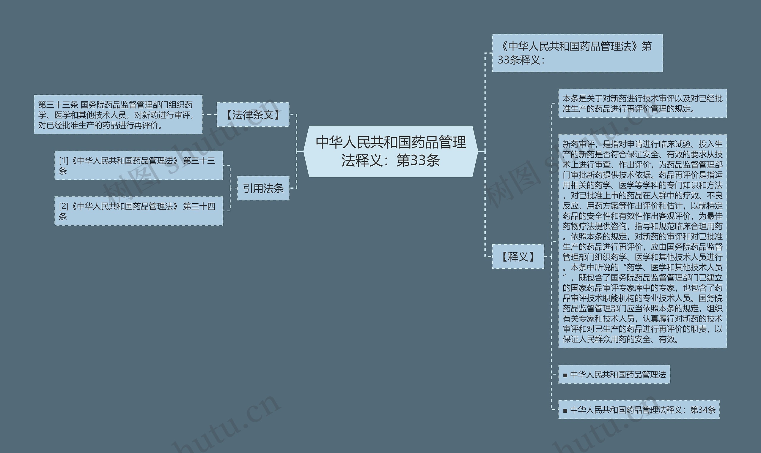 中华人民共和国药品管理法释义：第33条思维导图