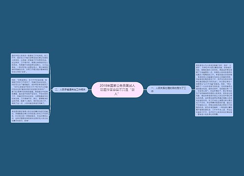 2018年国家公务员面试人际题作答宗旨不只是“做人”