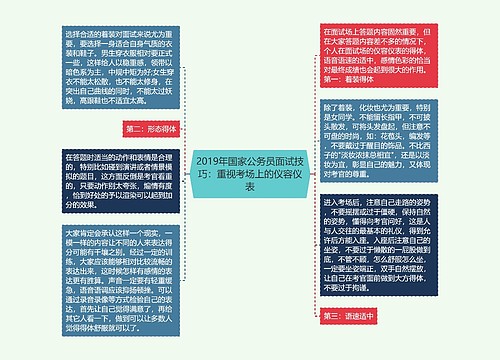 2019年国家公务员面试技巧：重视考场上的仪容仪表