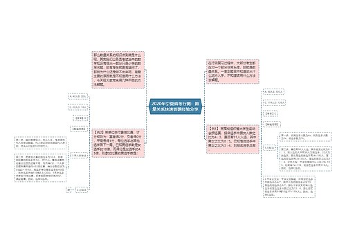 2020年宁夏省考行测：数量关系快速答题经验分享