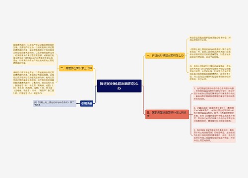 拆迁的时候超出面积怎么办