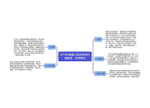 2019年国家公务员考试行测备考：自然常识