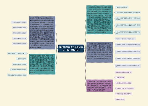 2020年国家公务员考试每日一练(12月24日)