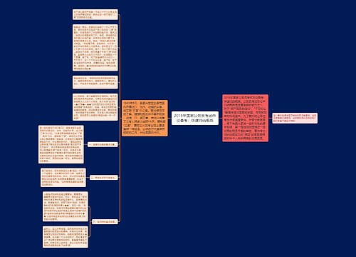 2019年国家公务员考试申论备考：快速归纳概括