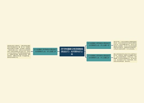 2018年国家公务员结构化面试技巧：如何拥有好心态