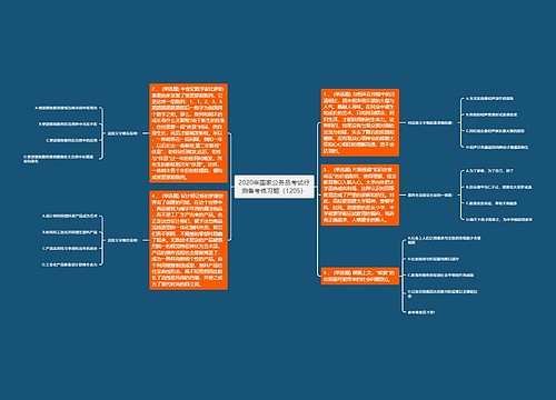 2020年国家公务员考试行测备考练习题（1205）