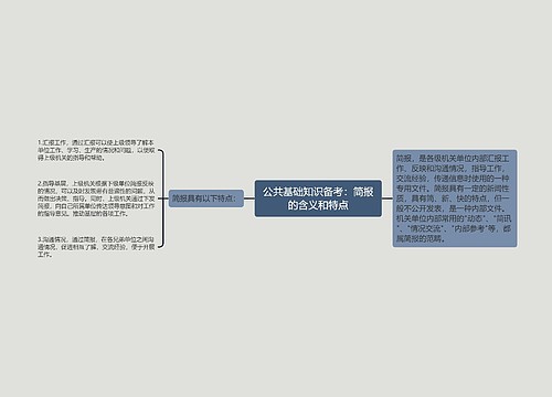 公共基础知识备考：简报的含义和特点