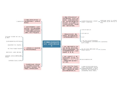 2019国家公务员申论写作技巧：主体部分要讲究格式