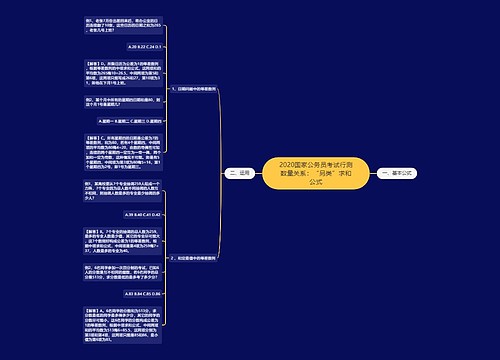 2020国家公务员考试行测数量关系：“另类”求和公式