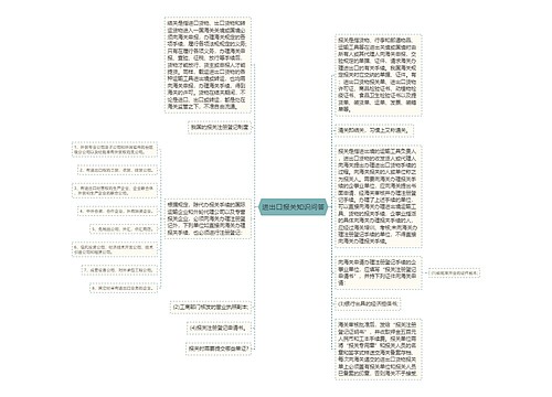 进出口报关知识问答