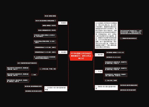 2018年国家公务员考试行测答题技巧：资料分析必备公式