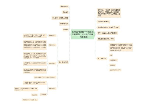 2018国考试题中可能出现的新题型、新趋势行测篇—判断推理