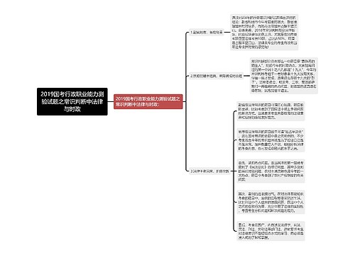 2019国考行政职业能力测验试题之常识判断中法律与时政