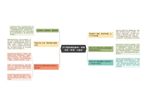 2019国考面试备考：考场突发“状况”大盘点