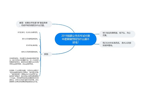 2019国家公务员考试行测中逻辑填空题为什么做不好呢?