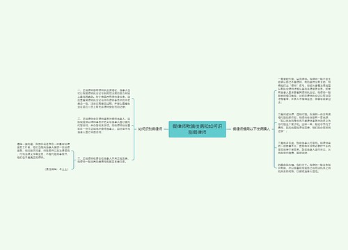 假律师欺骗伎俩和如何识别假律师