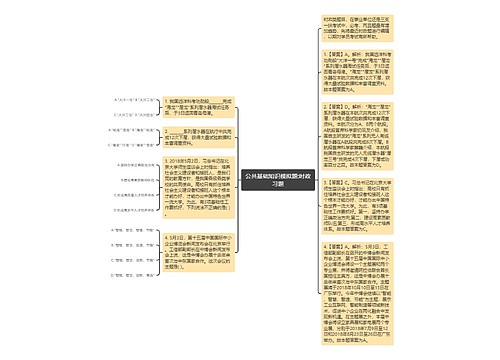 公共基础知识模拟题:时政习题