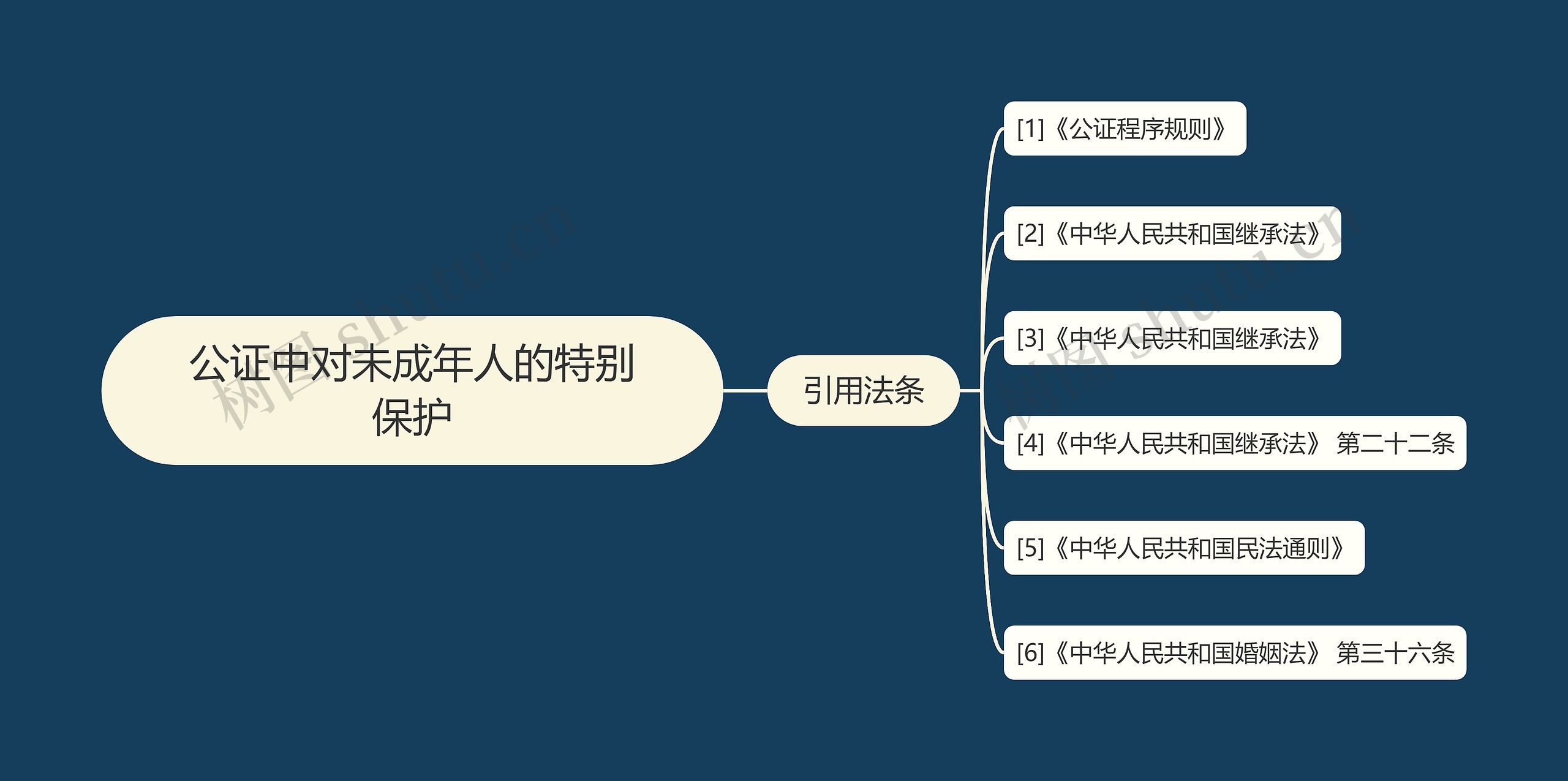 公证中对未成年人的特别保护思维导图