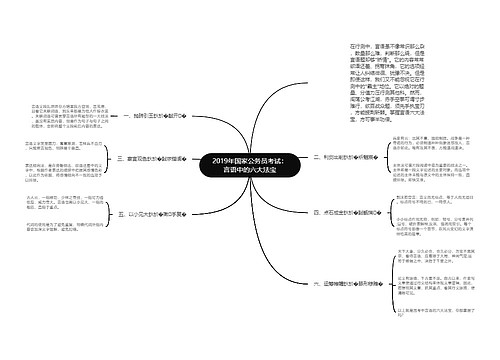 2019年国家公务员考试：言语中的六大法宝