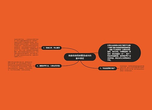 询盘信息高质量是成交的基本保证