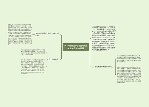 2020福建国家公务员数量关系关于时钟类题