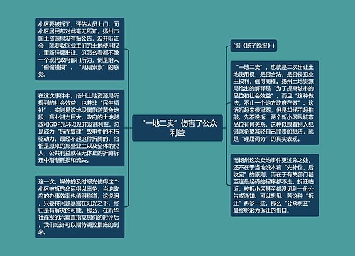 “一地二卖”伤害了公众利益