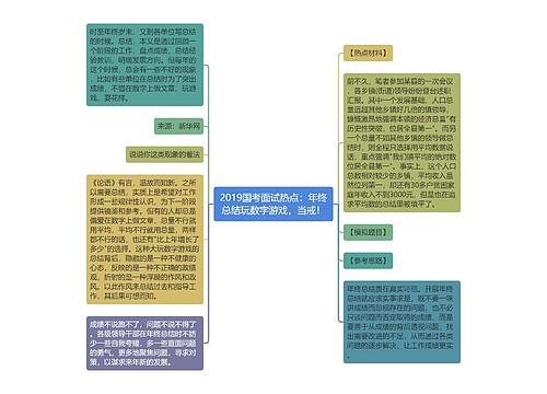 2019国考面试热点：年终总结玩数字游戏，当戒！