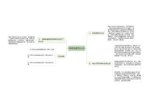 邻居违建怎么办