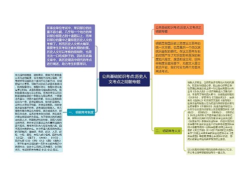 公共基础知识考点:历史人文考点之明朝专题