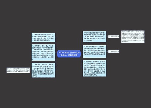 2019年国家公务员考试申论备考：多做模拟题