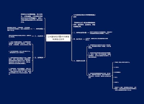 公共基础知识重点:刑事强制措施之拘传