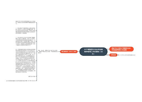 关于调整部分法定传染病病种管理工作的通知（全文）