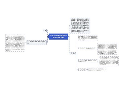 2019公务员面试无领导小组讨论致胜攻略