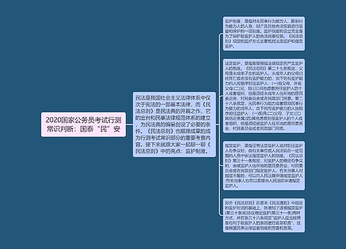 2020国家公务员考试行测常识判断：国泰“民”安