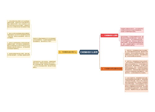 行政强拆是什么意思