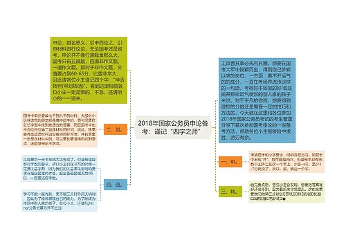 2018年国家公务员申论备考：谨记“四字之师”