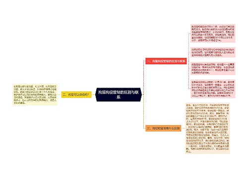 拘留拘役管制的区别与联系