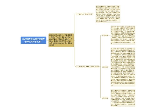 2020国考申论时评文章在考试中到底怎么用？