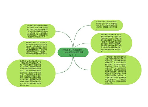 2020各省公务员面试技巧：结构化面试如何取得高分（一）