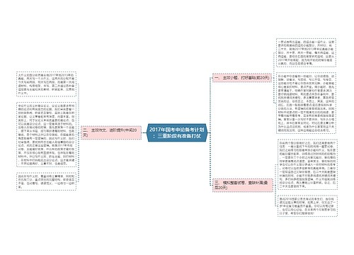 2017年国考申论备考计划：三重阶段有准备打仗