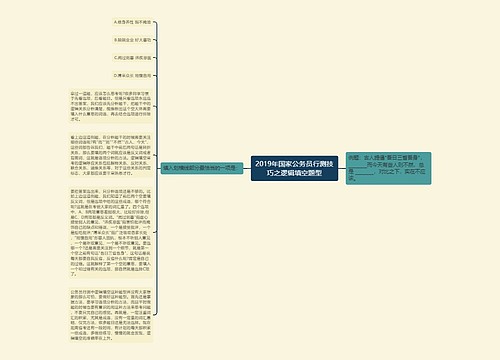 2019年国家公务员行测技巧之逻辑填空题型