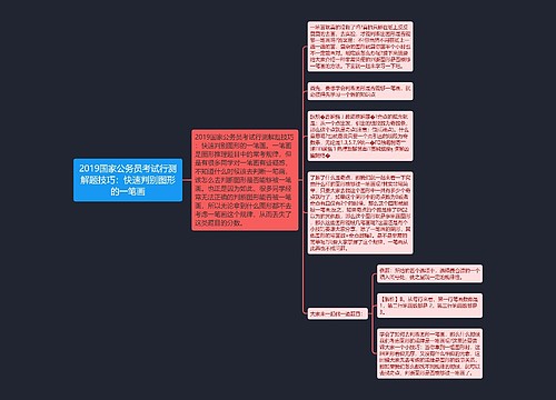 2019国家公务员考试行测解题技巧：快速判别图形的一笔画