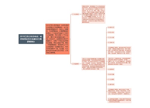 2019江苏公务员考试：如何利用反对关系解决行测逻辑填空