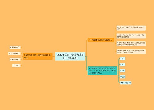 2020年国家公务员考试每日一练(0805)