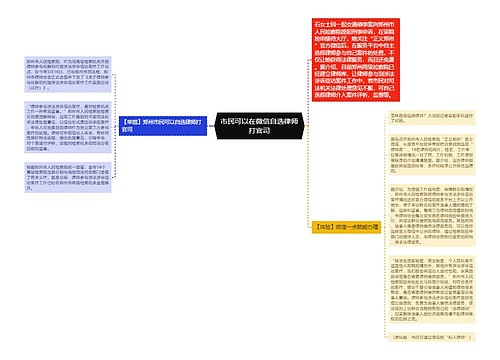 市民可以在微信自选律师打官司