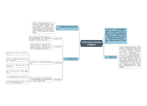 2020年山西公务员考试申论答题技巧