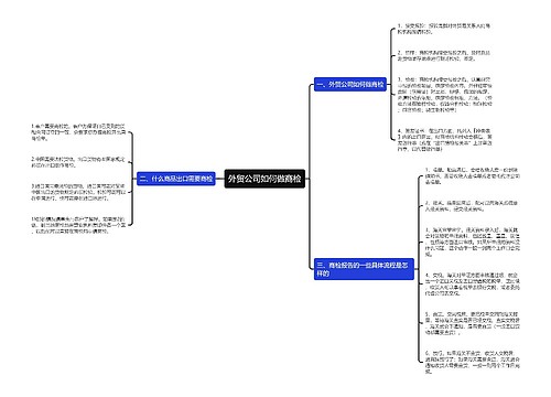 外贸公司如何做商检
