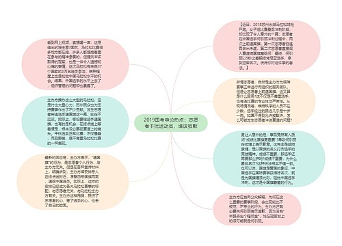 2019国考申论热点：志愿者干扰运动员，谁该致歉